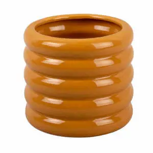 Present Time Plant Pot Bobbly Glazed Large Ceramic